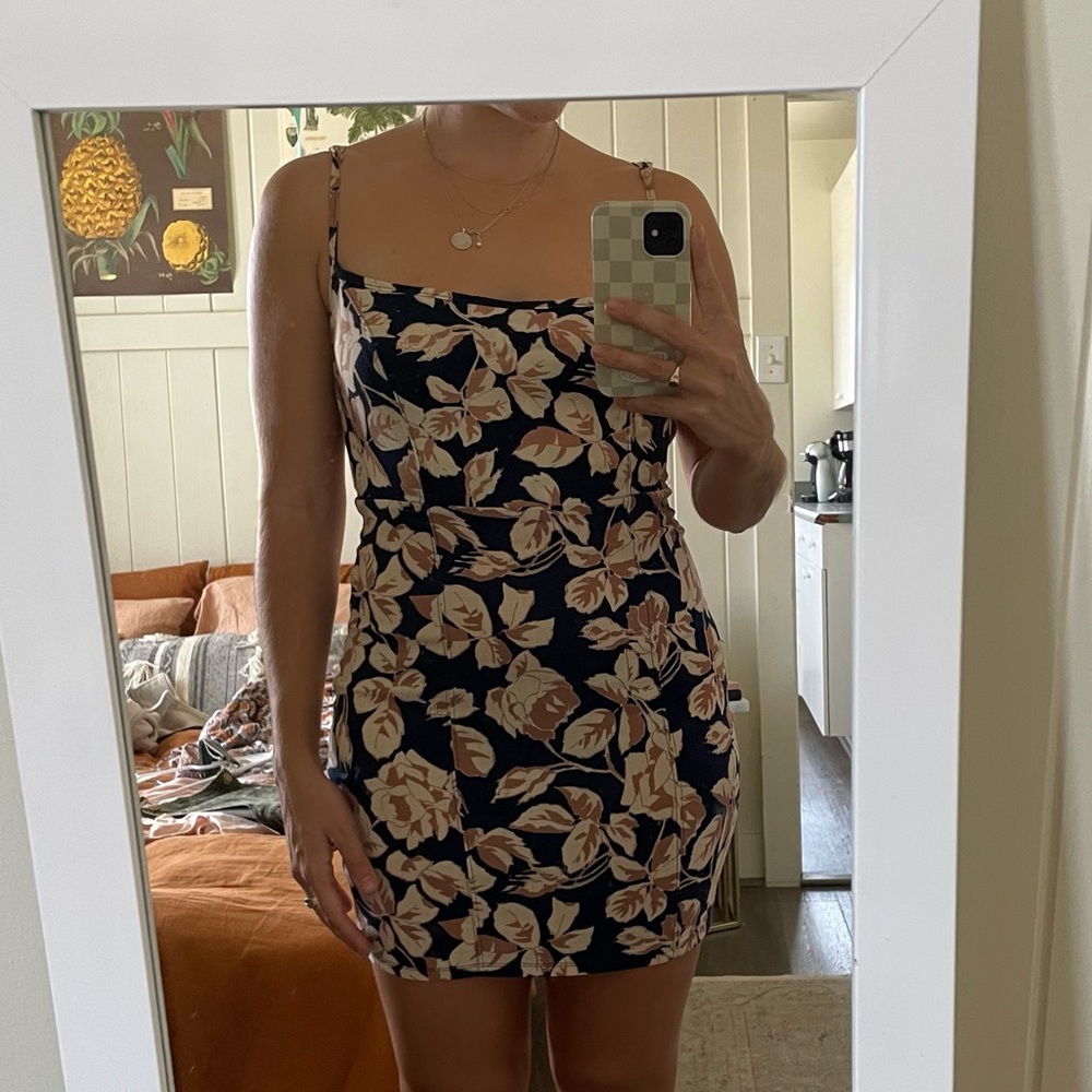 Free People Floral Mini Dress